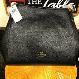 Coach Pebble leather Hallie Shoulder Bag